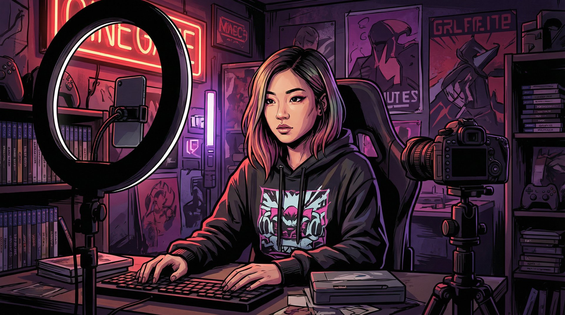 网红主播个性短视频